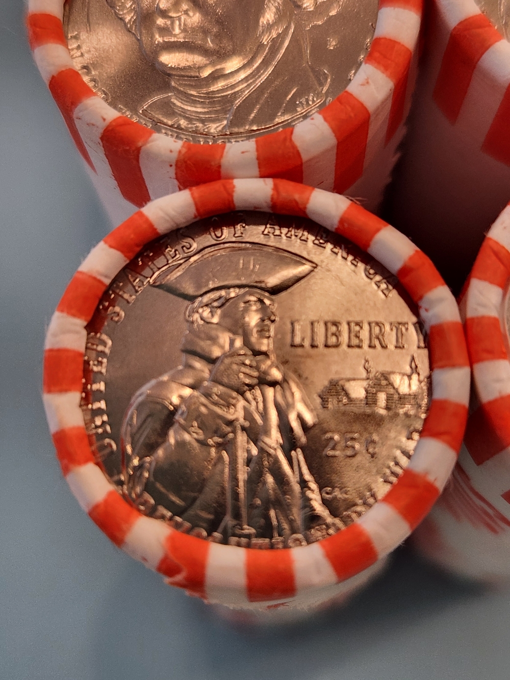 2026 Revolutionary War P Mint Mark Semi Q One Roll Quarters Unsearched